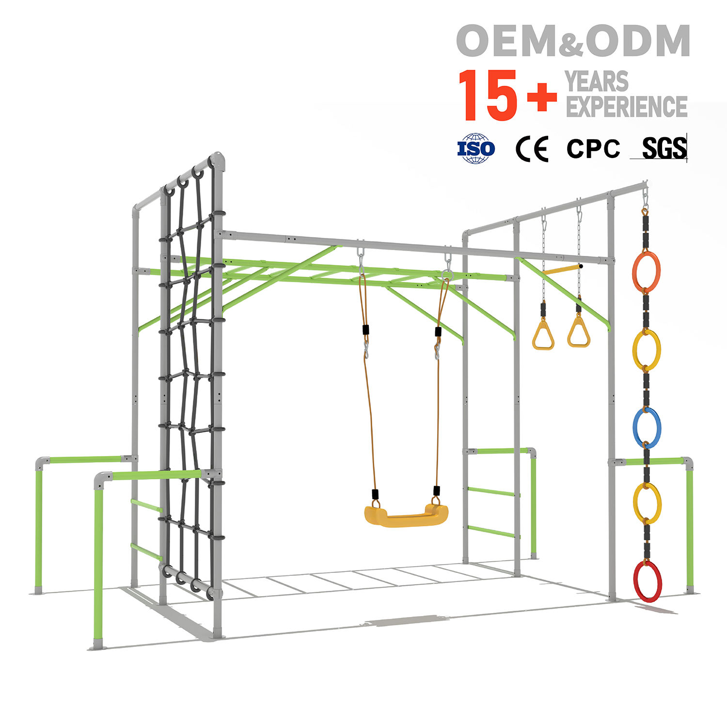 Kids Outdoor Climbing Frame - Klimrek voor kinderen, buitenspeelplaats voor kinderen,