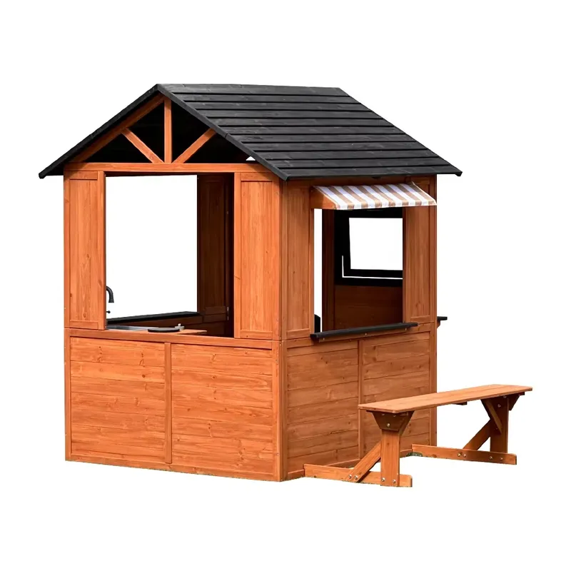 Houten poppenhuis voor kindere - Kids Outdoor Climbing Frame recensie en prijs